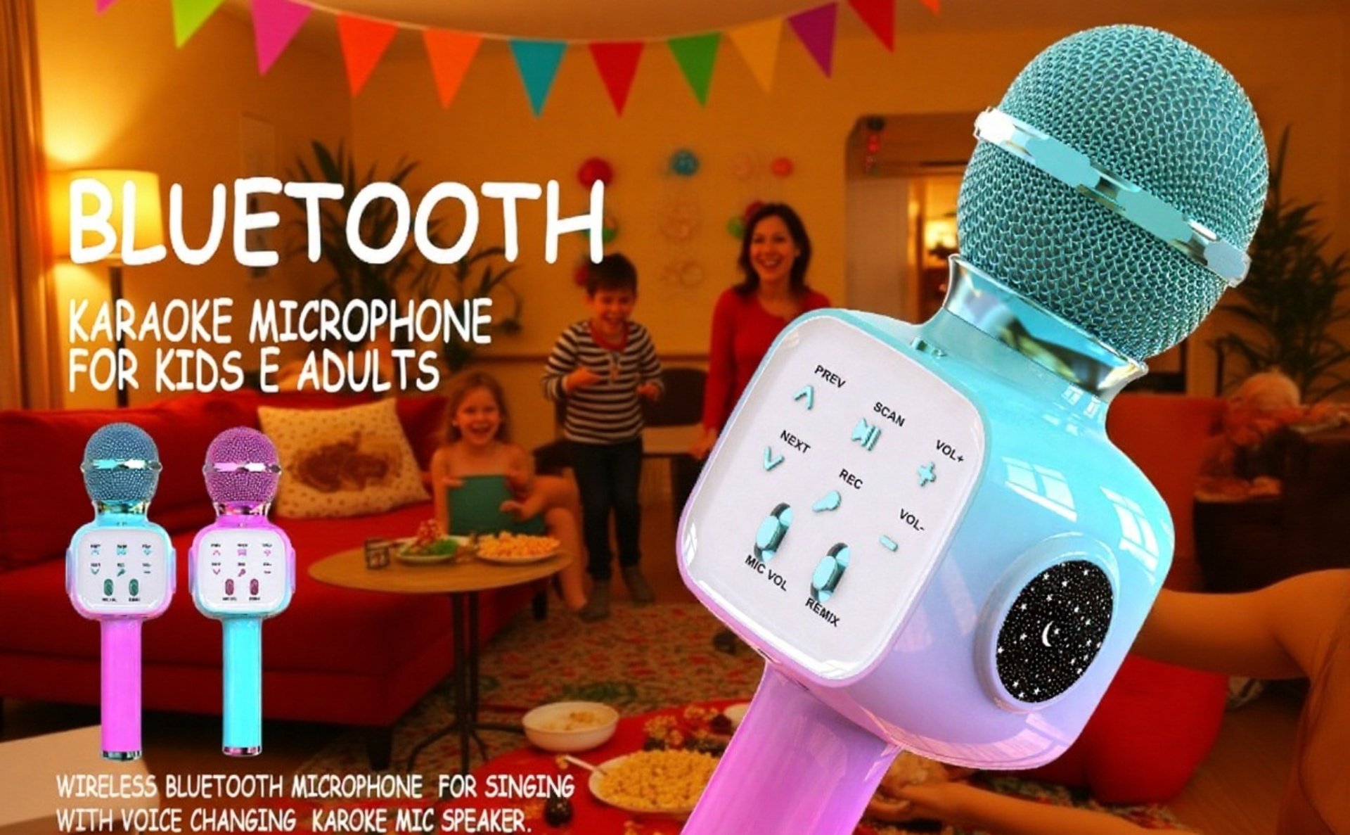 Kabelloses Handmikrofon mit Lautsprecher