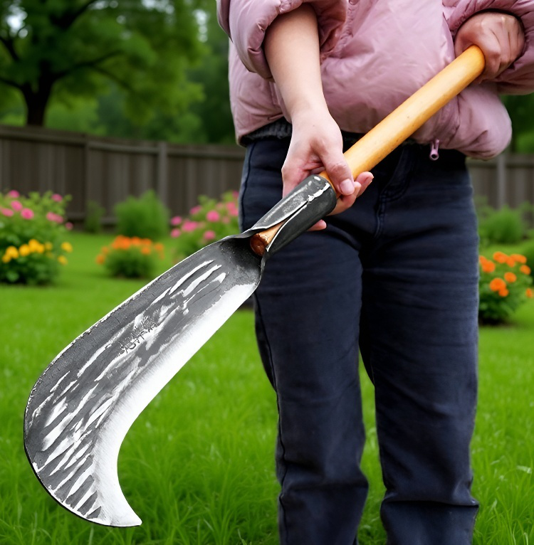 プロ仕様の鍛打砍柴刀の使用例