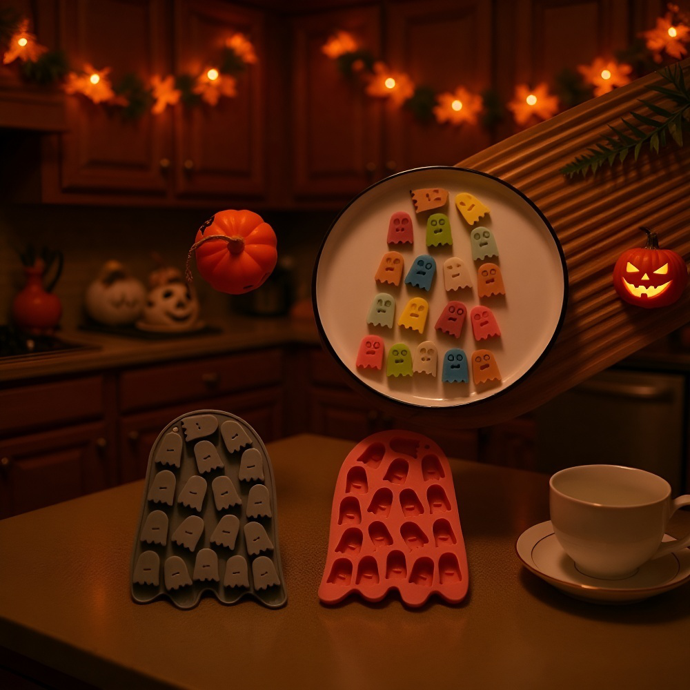 幽霊テーマのシリコンモールド 製菓用ケーキ型