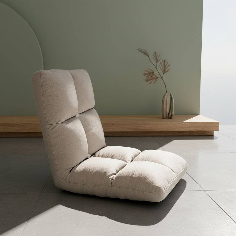 Fauteuil de fenêtre japonais paresseux, chaise tatami à dossier pour une personne
