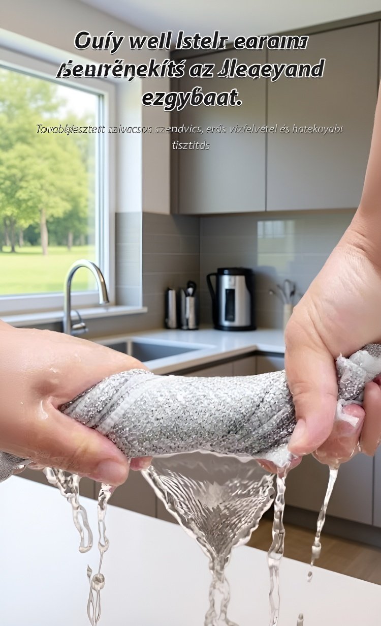 Makacs szennyeződések eltávolítása tisztítókendővel