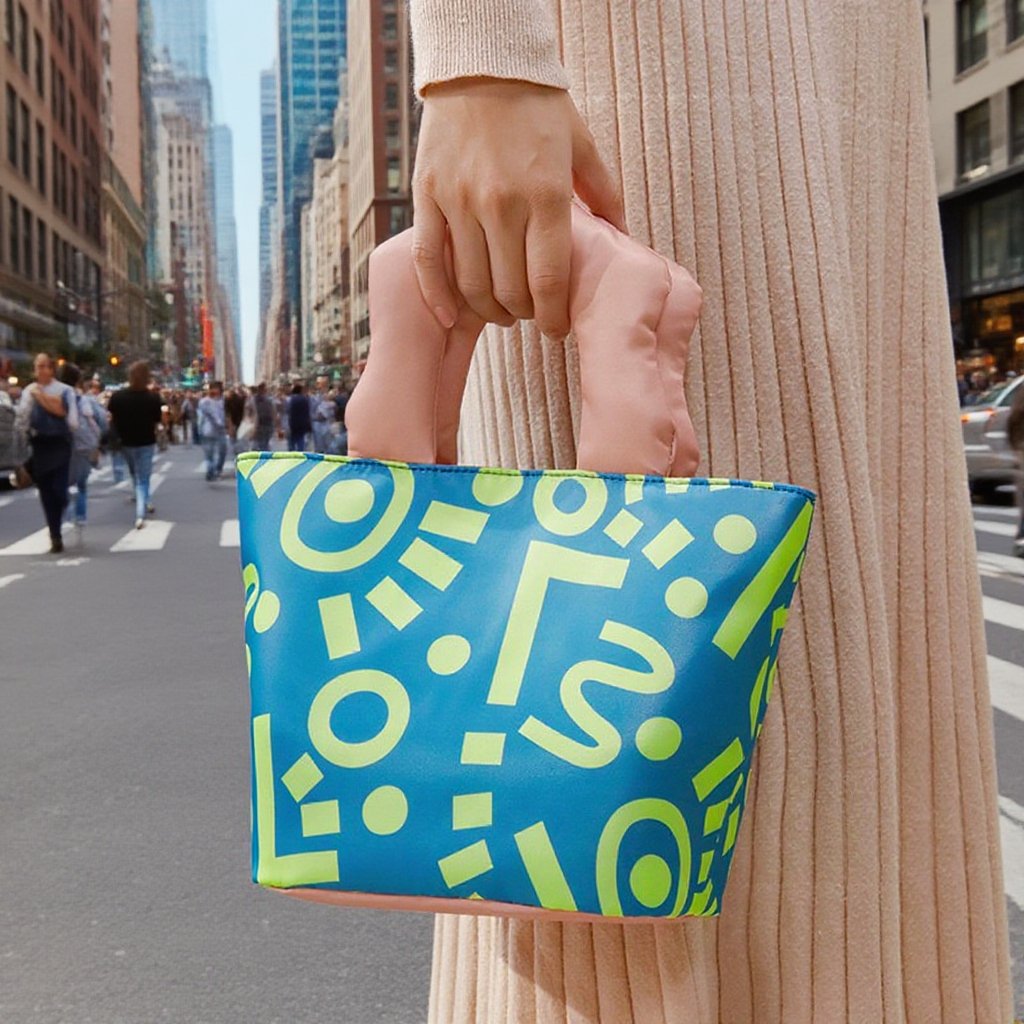 手提卡通保溫便當包