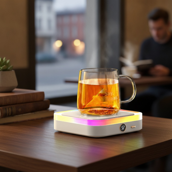 Base calefactora de diseño moderno como regalo para Navidad