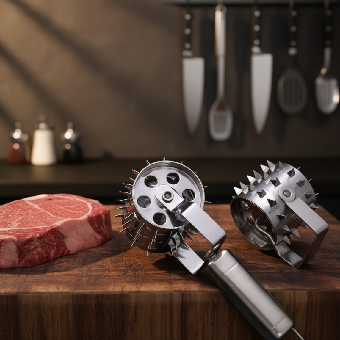 キッチン用ステンレス肉軟化器