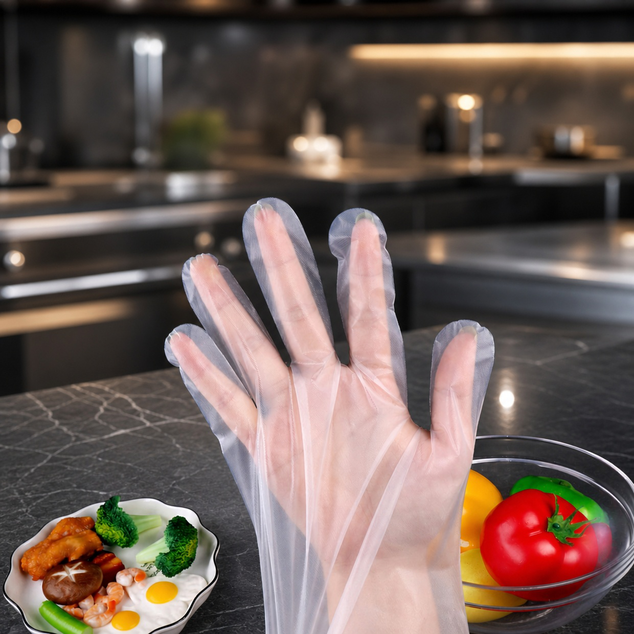 Einzeln verpackte CPE-Handschuhe für maximale Hygiene
