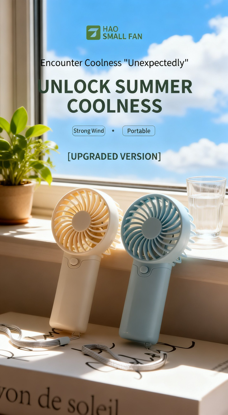 Portable Outdoor Handheld Mini Fan for Summer Cooling
