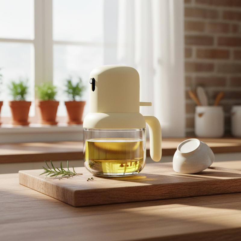 Home kitchen high pressure oil sprayer bottle