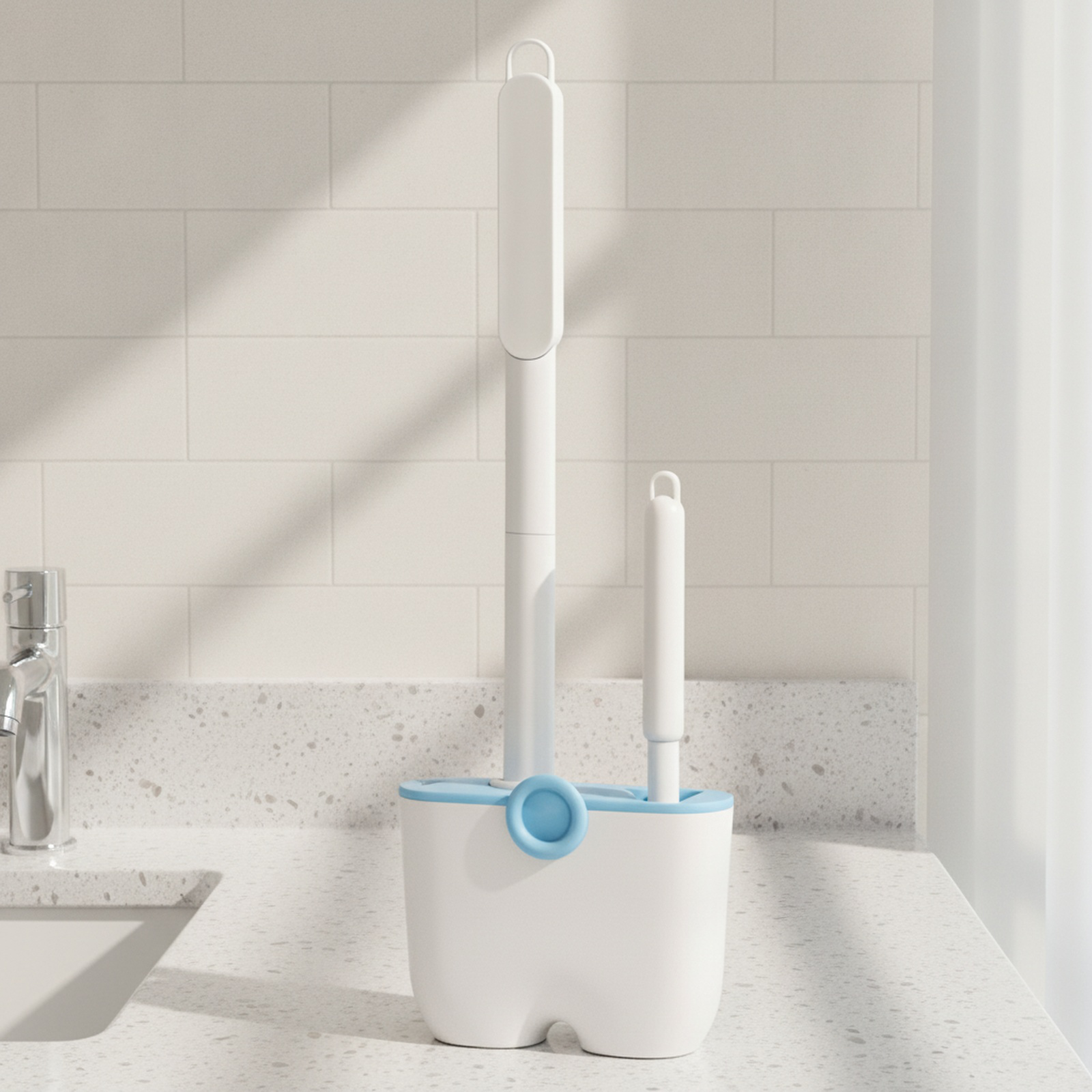 Portacepillo de baño resistente al agua y fácil de limpiar