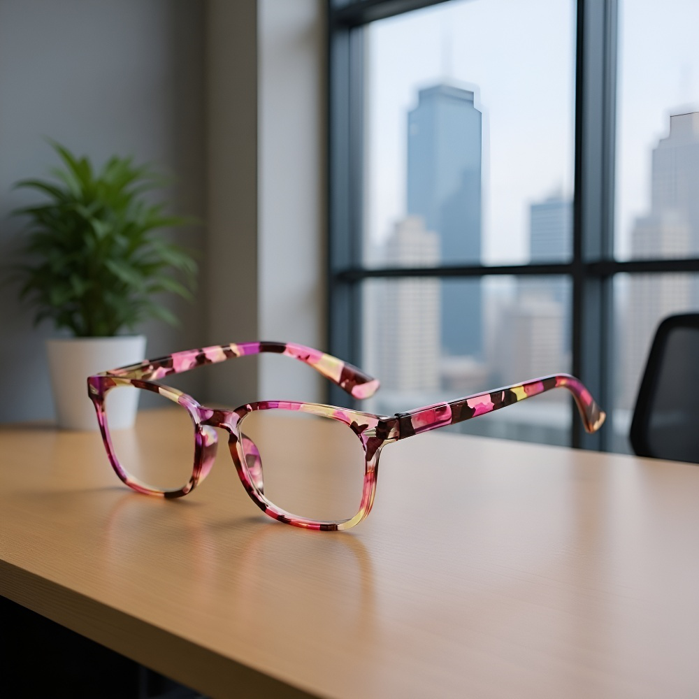 ブルーレイ防止機能付き大枠老眼鏡の正面写真