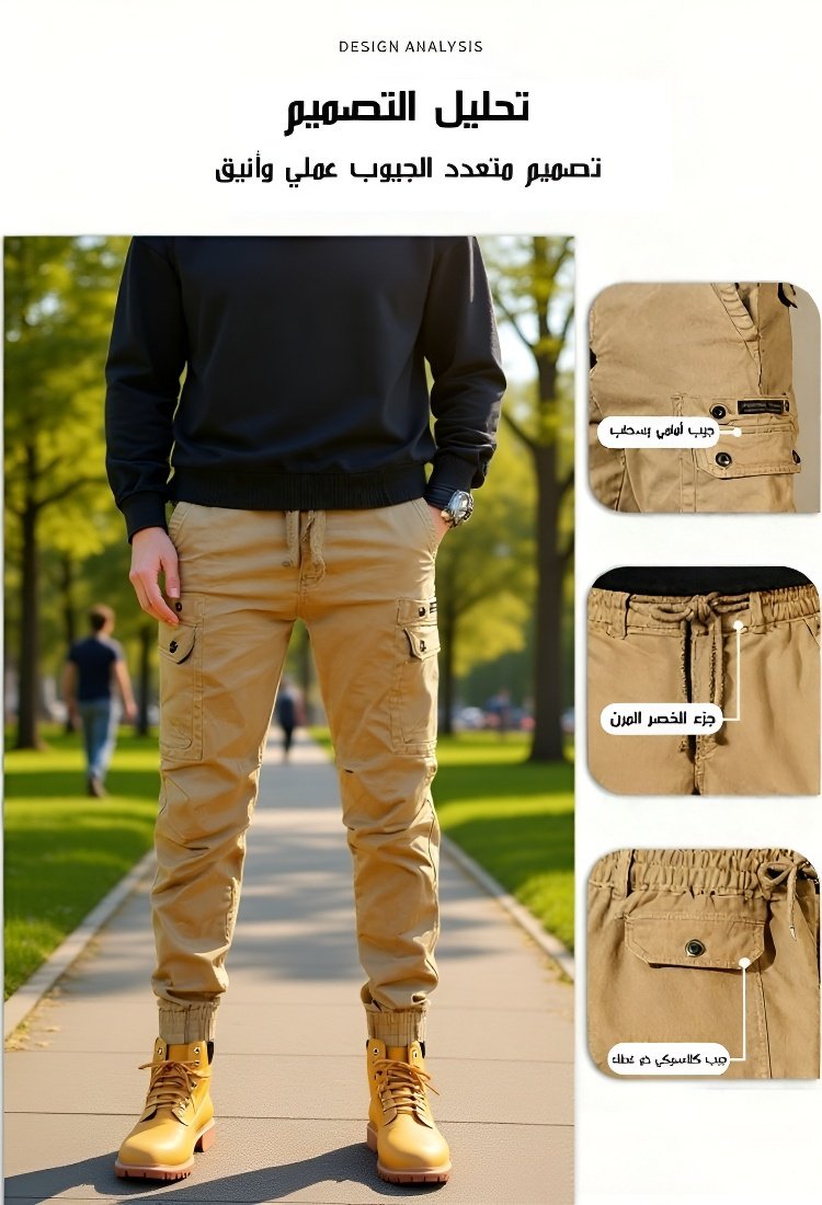 بنطلون كاجوال فضفاض عصري للأنشطة الخارجية