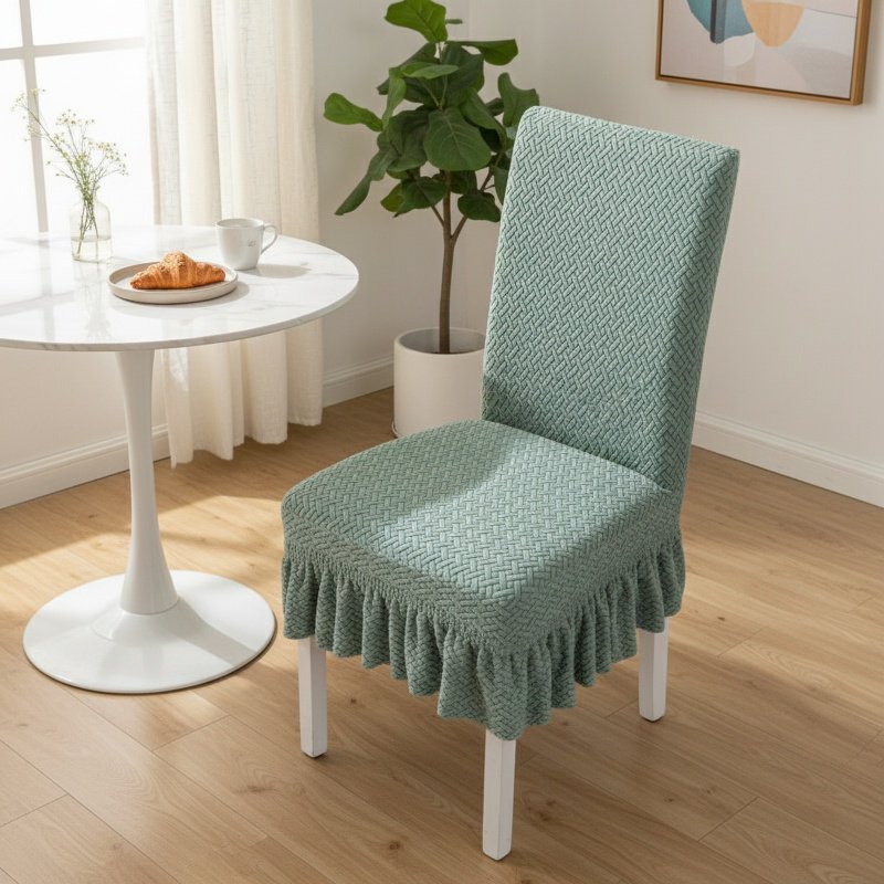 Modern dining room with stretch chair covers