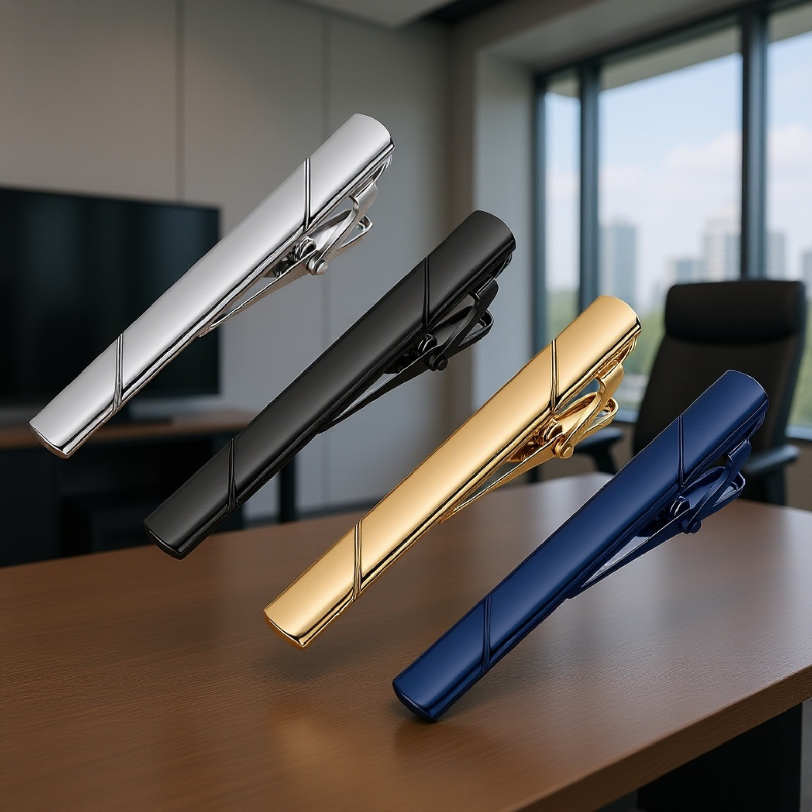 男性用ステンレス製ネクタイピン