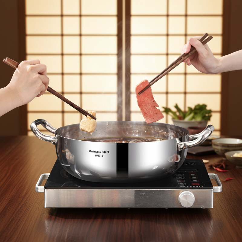 Large capacity soup pot for family meals