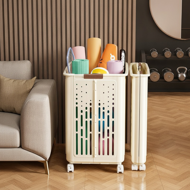 Durable metal storage basket for home use