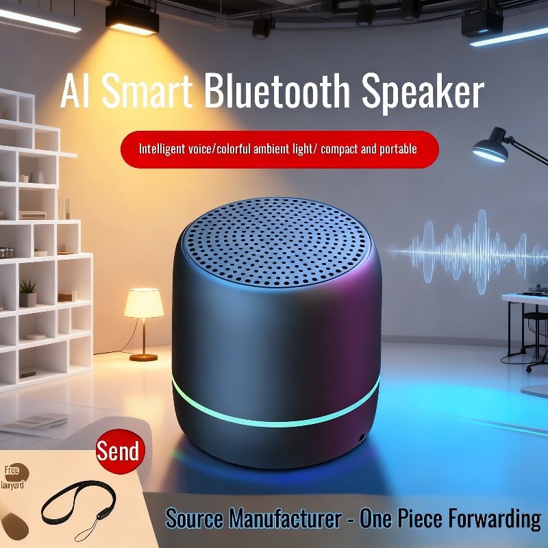 Portable Bluetooth Subwoofer Smart Voice Control Outdoor Small Speaker
