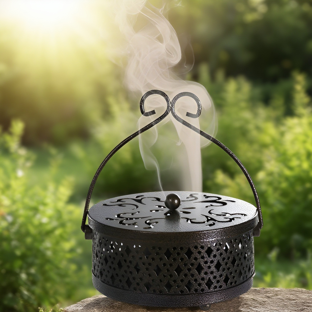 Kovový stojan na spirálový odpuzovač komárů