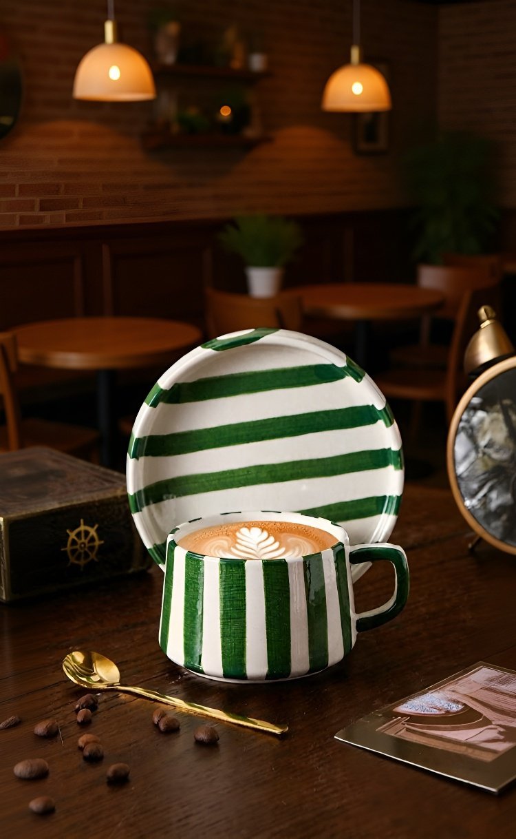 تفاصيل مقبض كوب القهوة السيراميك