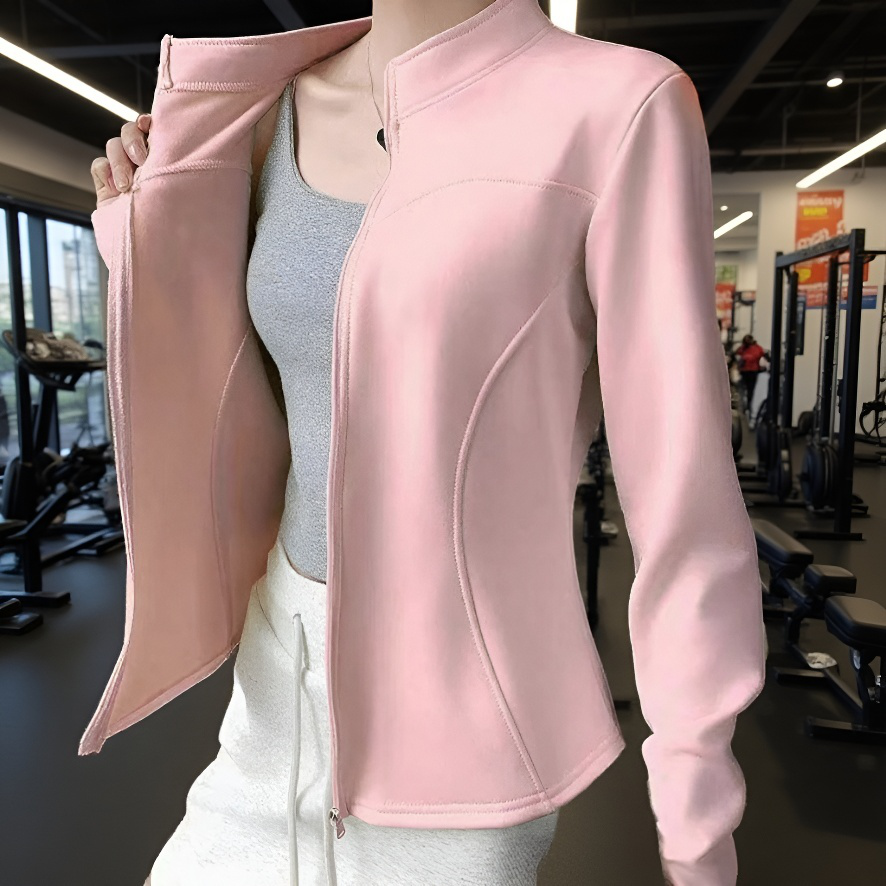 고탄력 스키니 요가 코트 여 추동 트레이닝 캐주얼