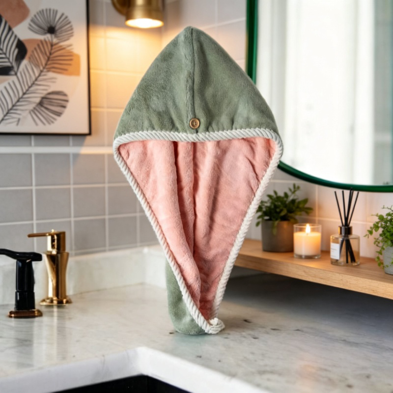 منشفة تجفيف الشعر سريعة الامتصاص