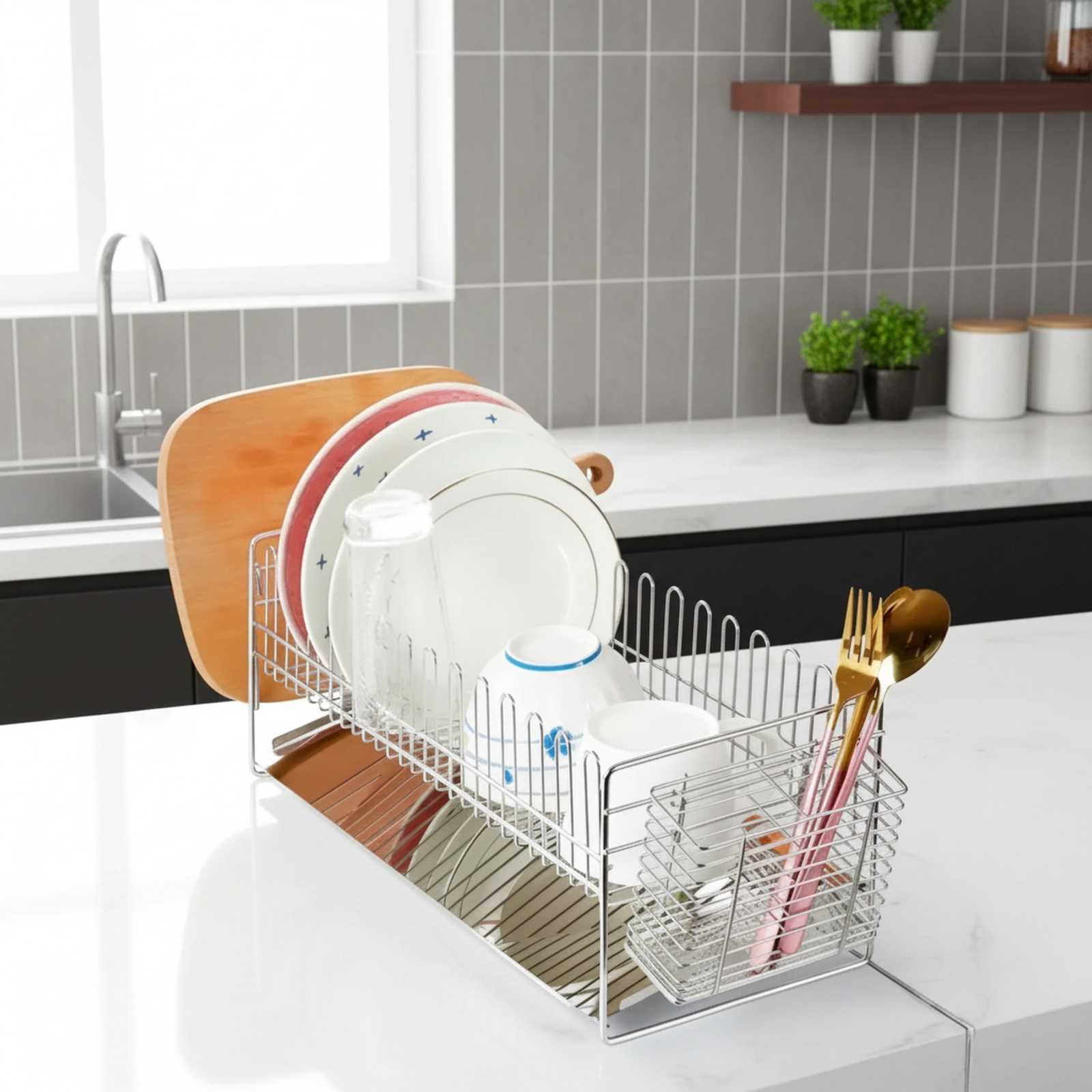 Escurridor resistente a la corrosión para uso diario en la cocina