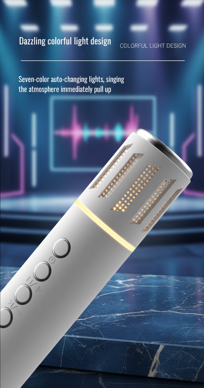 Wireless Bluetooth speaker with built-in microphone