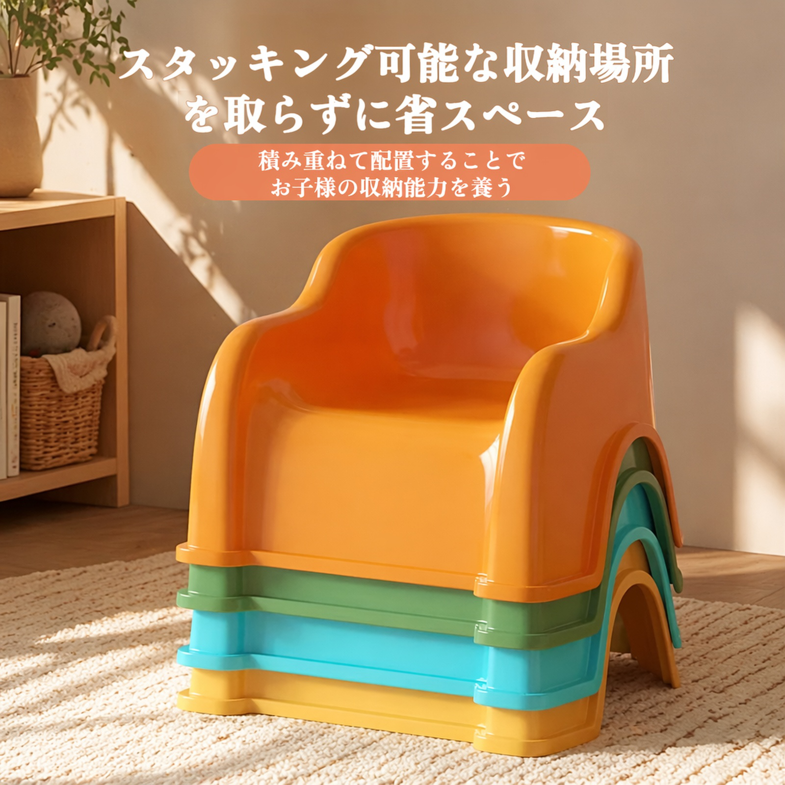 子供用プラスチックスツール