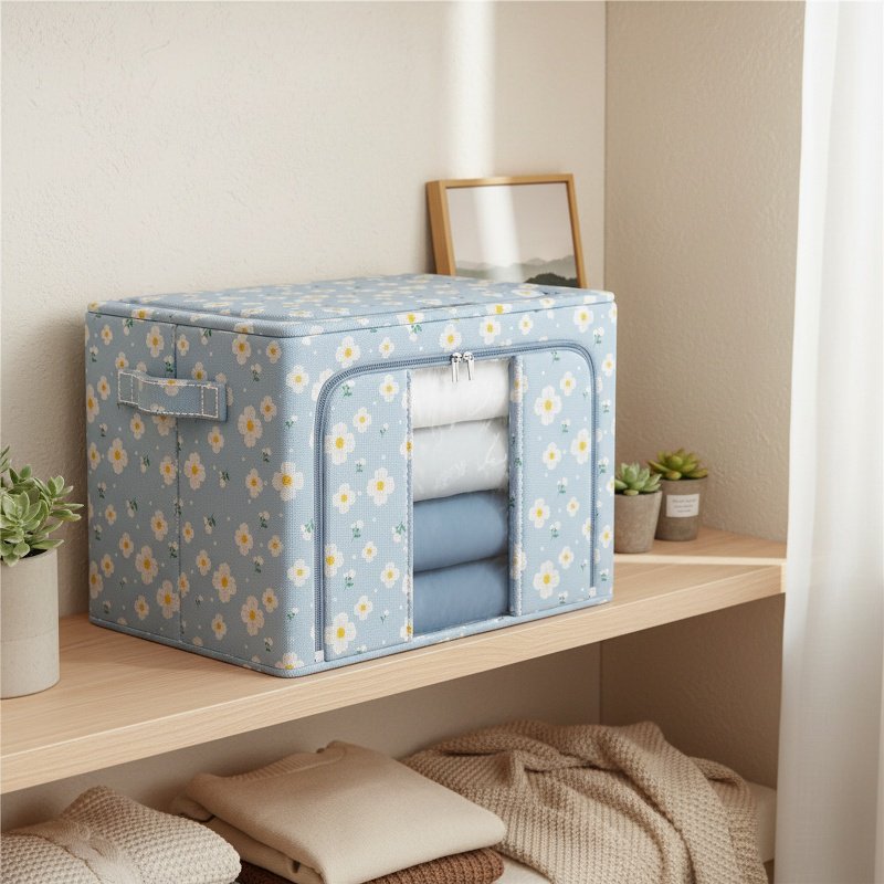 Boîte de rangement pliable, grande capacité