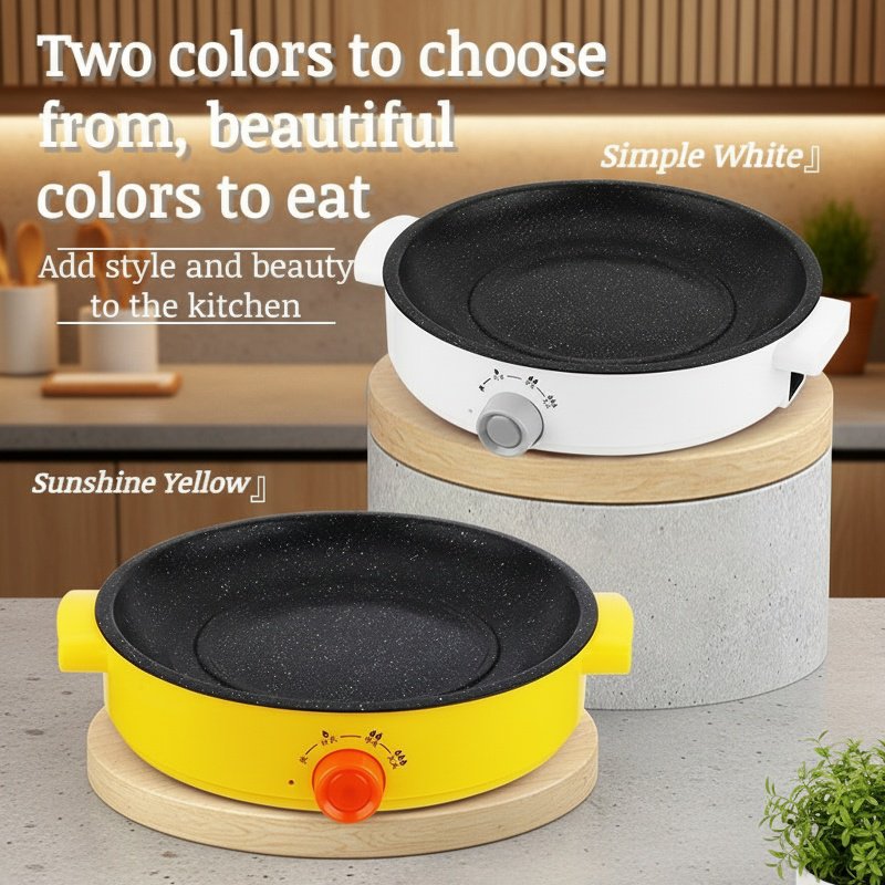 Outdoor portable electric grill pan special multifunction