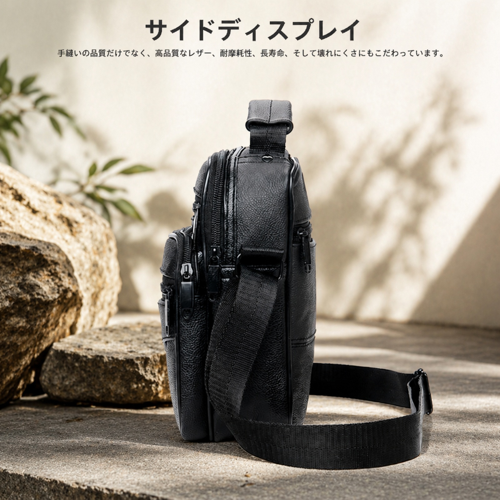 メンズビジネスショルダーバッグ