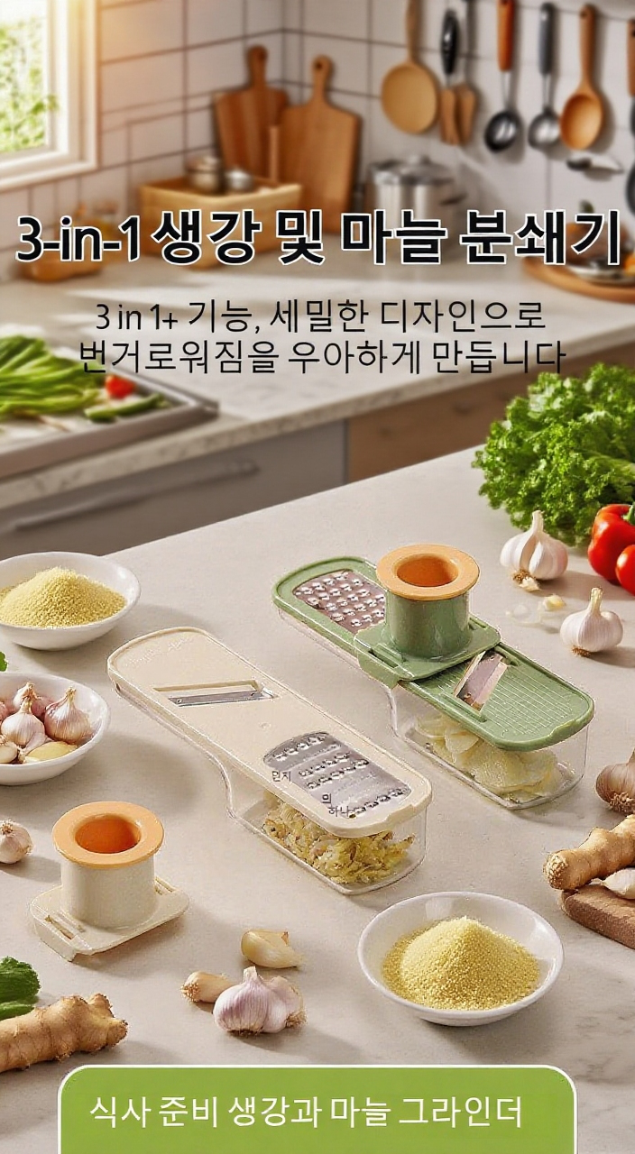 생강과 마늘을 손쉽게 다지는 다용도 채칼