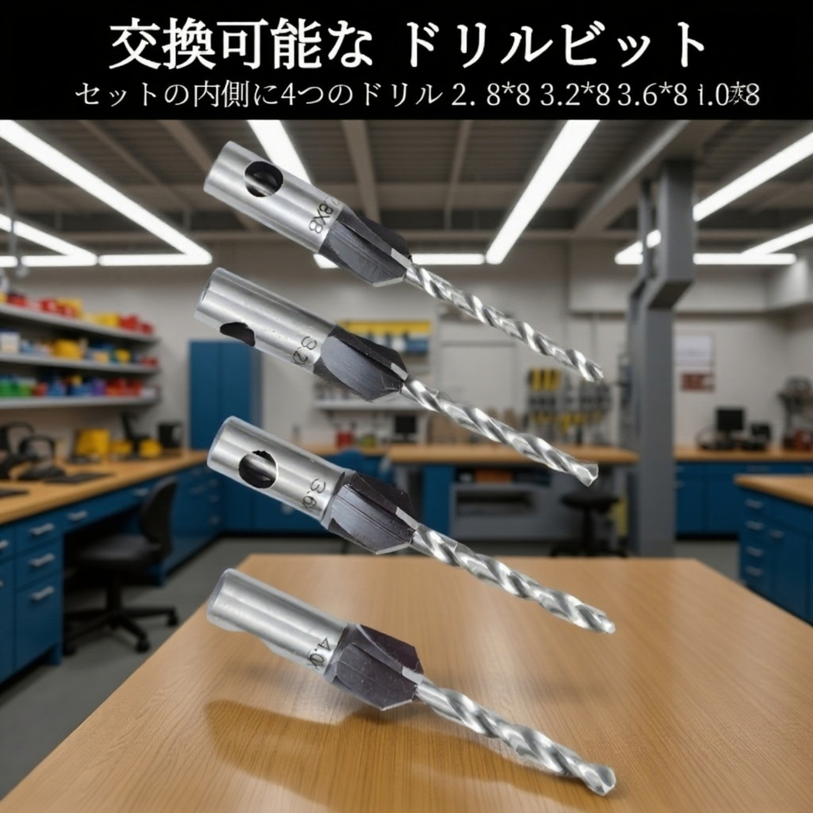 プロの木工現場で活躍する沈み穴ドリルビット