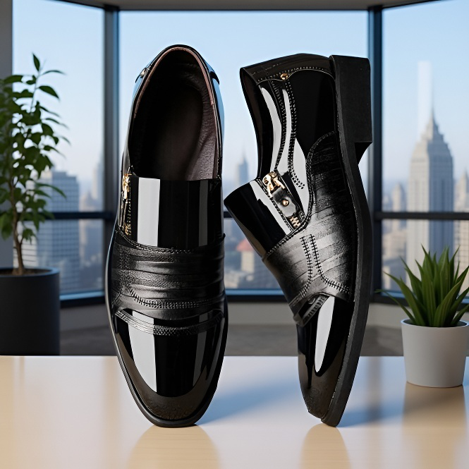 ビジネス メンズ コンフォート 大きいサイズ ポインテッドトゥ ビジネス 革靴 快適なビジネスシングルシューズ フォーマルな大きいサイズの紳士靴