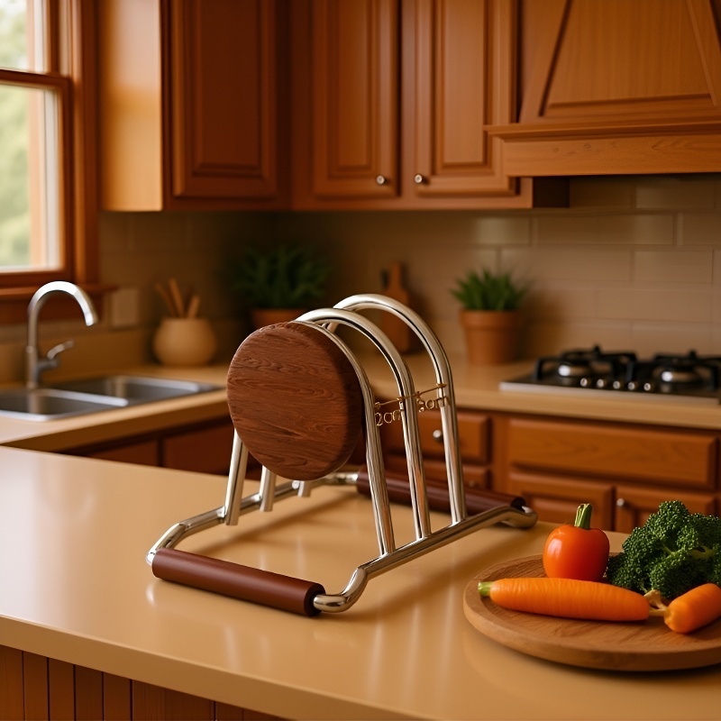 Nowoczesny stojak na deski kuchenne