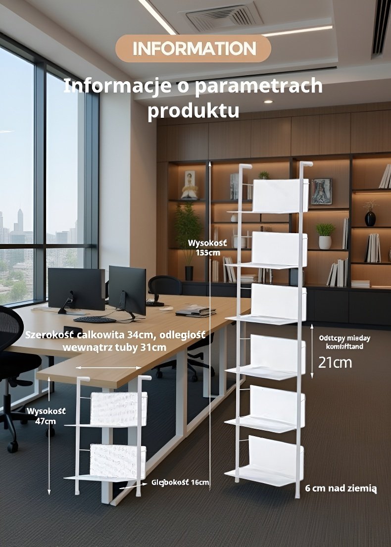 Regał na czasopisma do studia fotograficznego