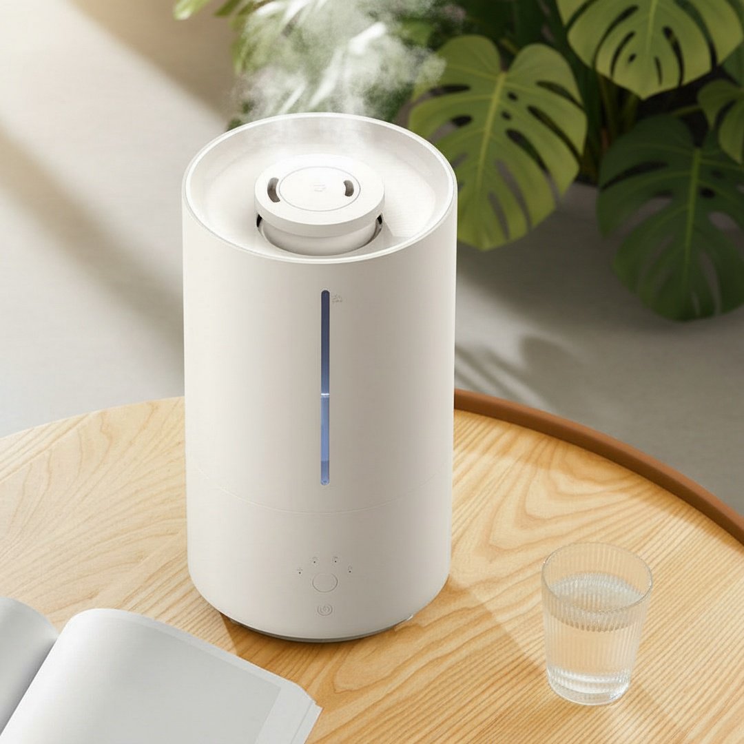 Nahaufnahme des Luftbefeuchters mit Aromatherapie-Funktion
