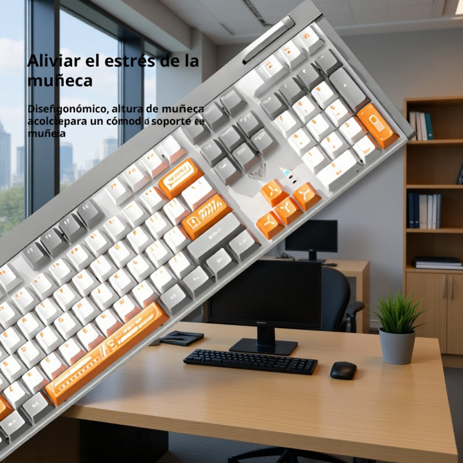 Soporte de muñeca de rebote lento para mayor comodidad