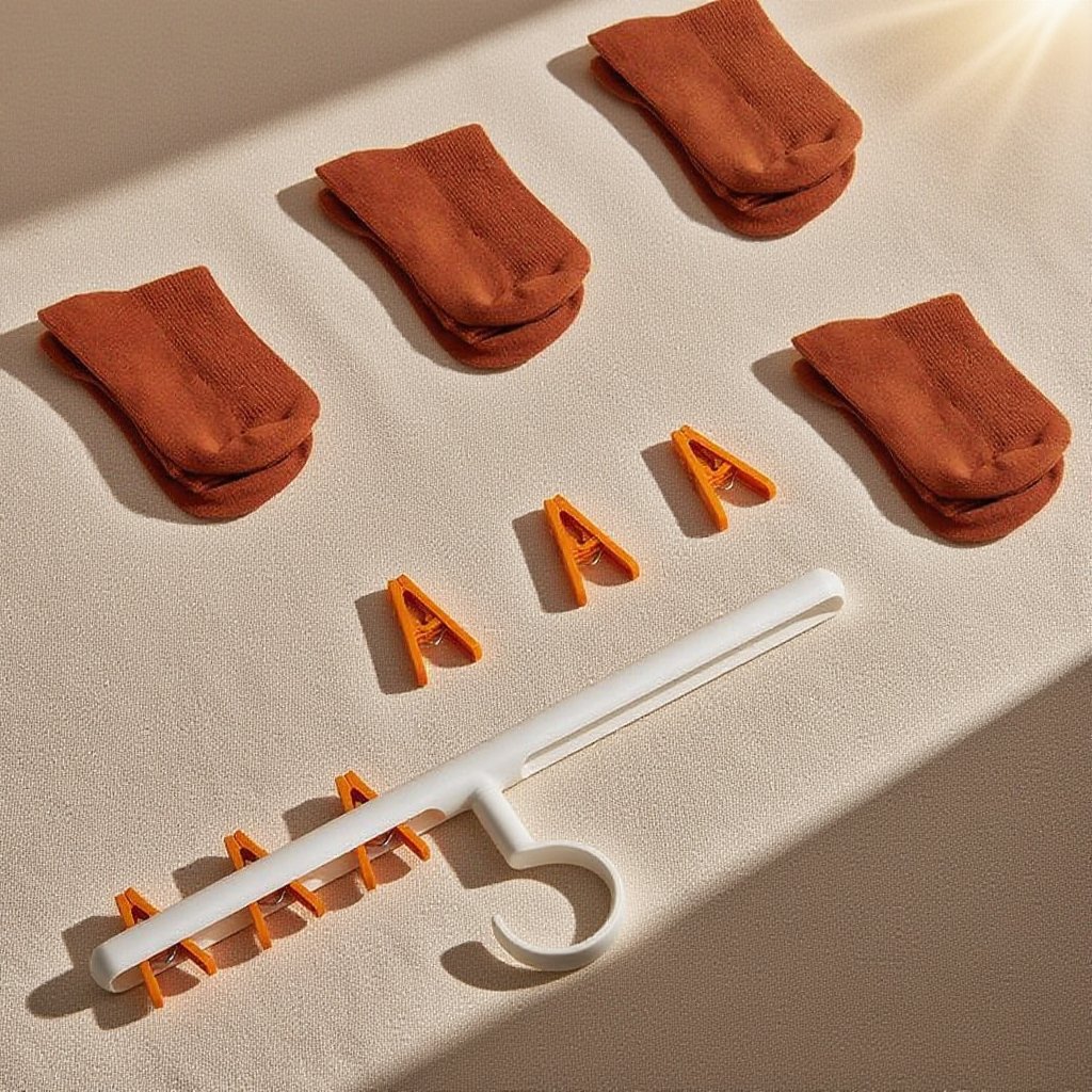 家用多功能多夾子晾衣架