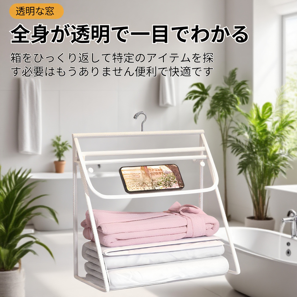 収納バッグの多機能ポケット詳細