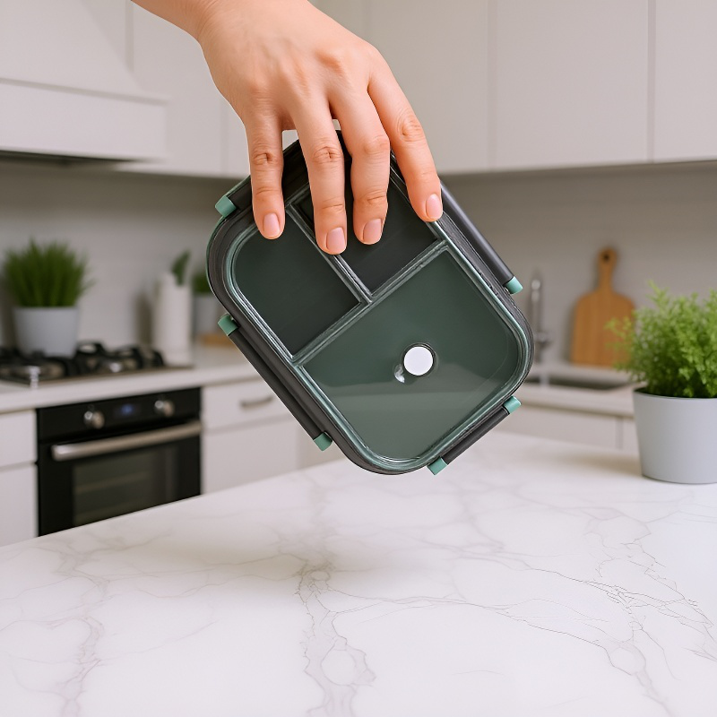 Portable Student Sealed Lunch Box Double Layer Microwaveable Commuter