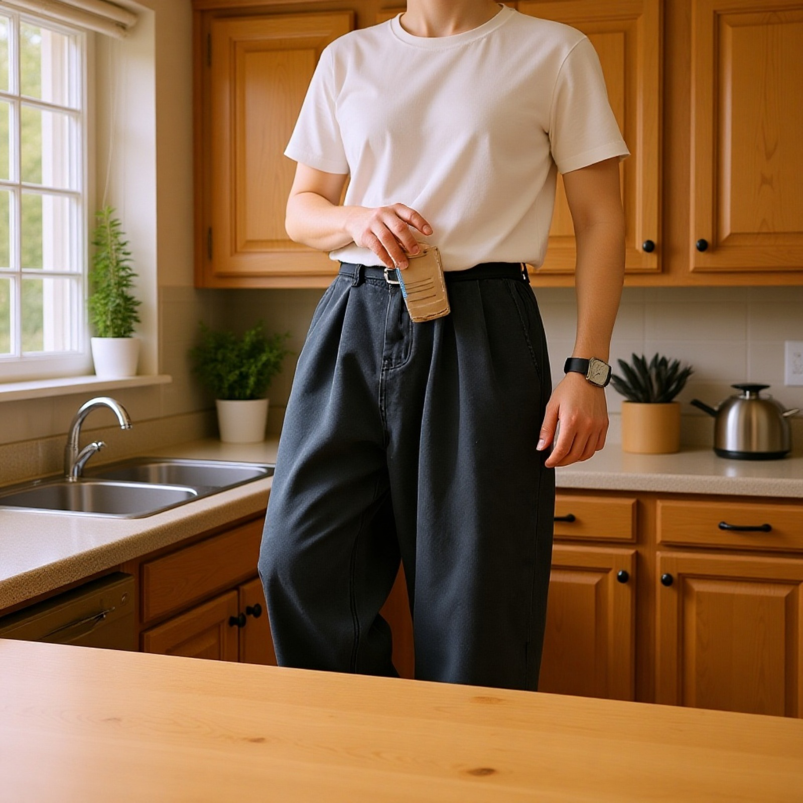 メンズヴィンテージカーブドジーンズ