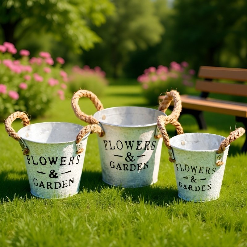 Europejski żelazny pojemnik na kwiaty