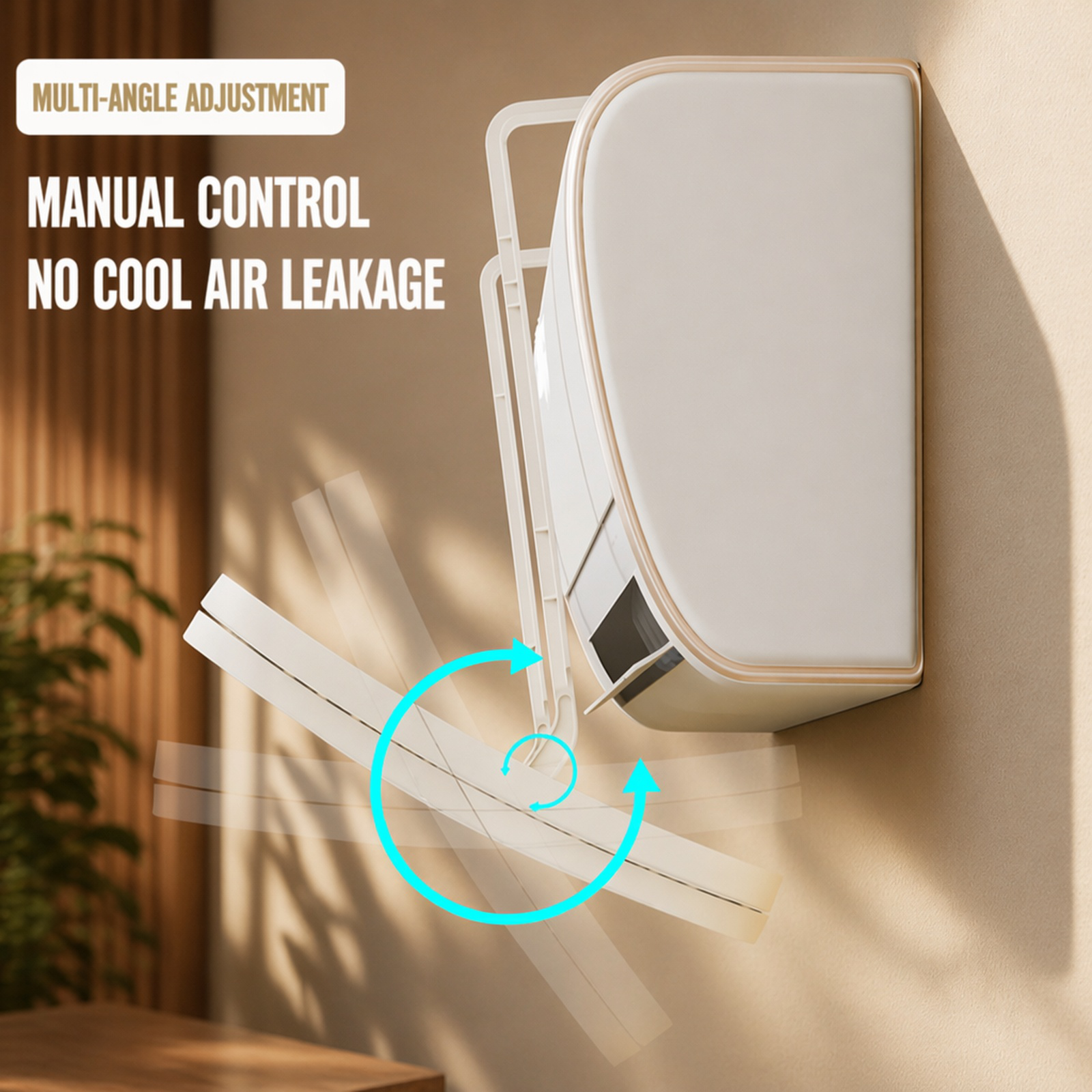 Air conditioner deflector [Prevents air conditioner sickness] Blocks direct airflow, air direction c