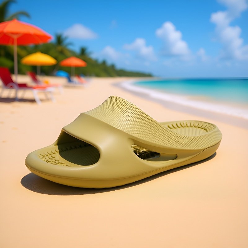 Men's bathroom silent massage slippers