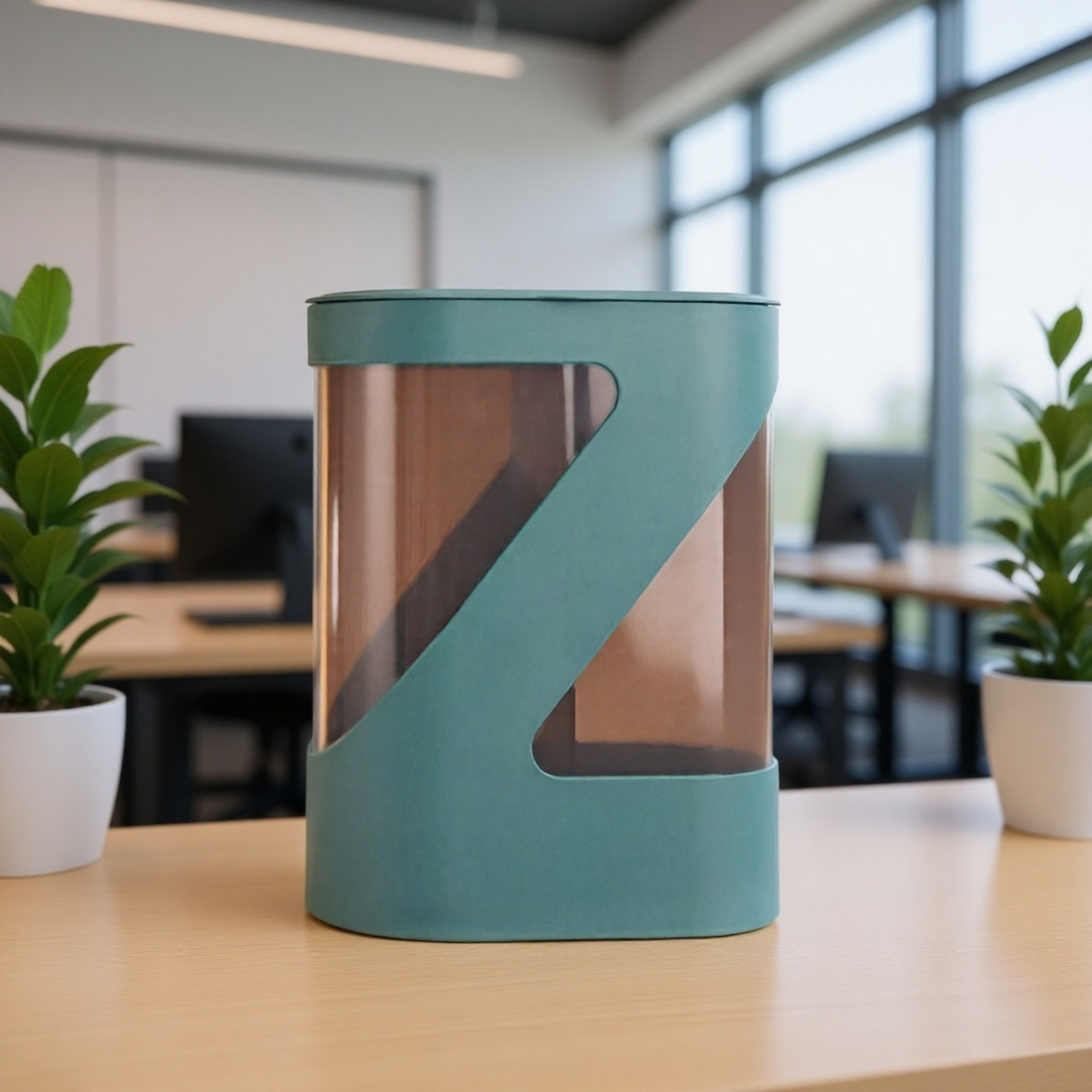 Estante de plástico para almacenamiento de vasos de agua