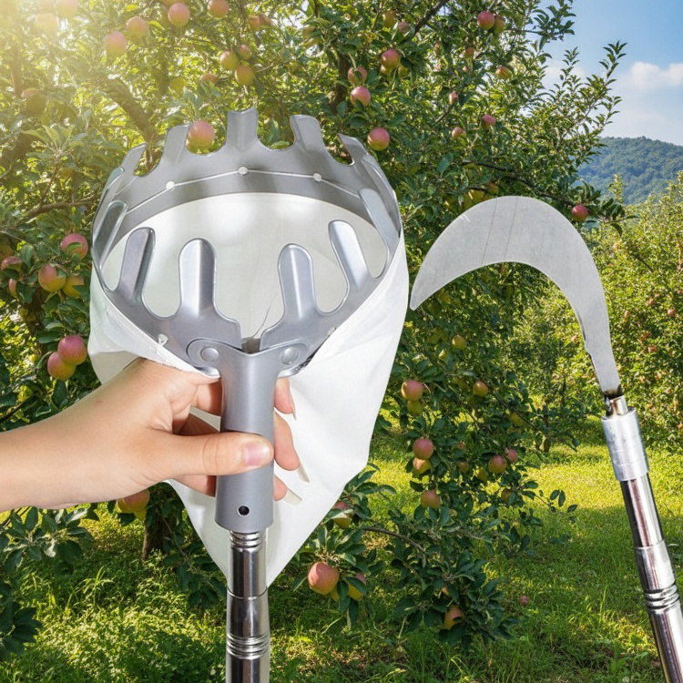 Telescopic Handle Fruit Picker for High Branches