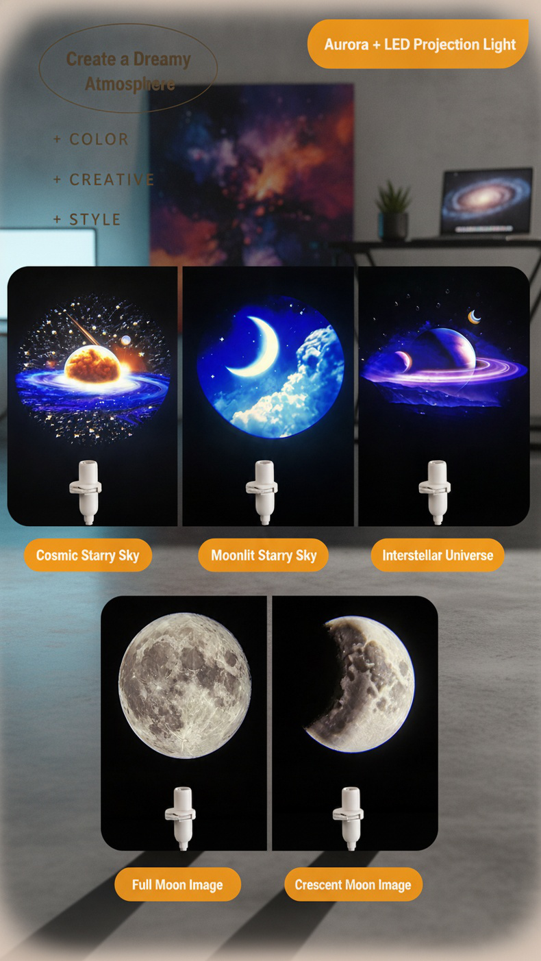 Wireless Bluetooth speaker and ambient light for home décor