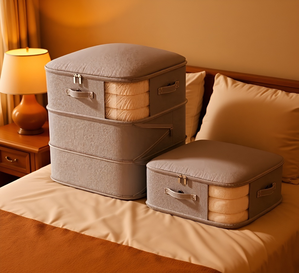 高級シルクキルト収納バッグの防塵機能