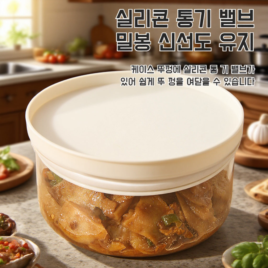 전자레인지 사용 가능 밀폐 유리 도시락