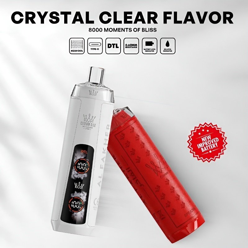 Al Fakher 8K CRYSTAL DUAL Einweg-E-Zigarette