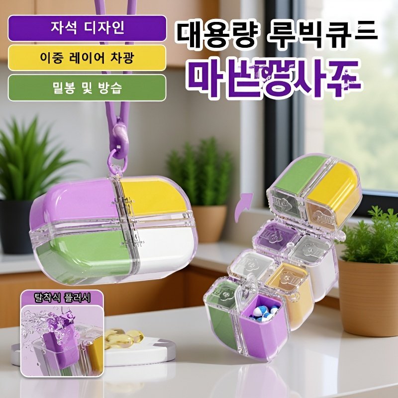 도파민 캡슐 큐브 케이스